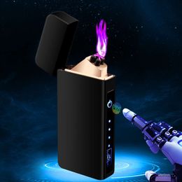 TH Creative Touch Induction Double Arc Cigarette Lighter Personality Usb Charging Metal Wholesale