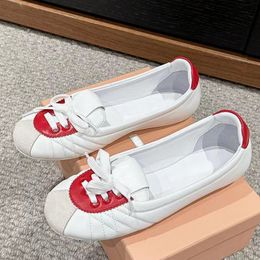 new arrive women round toe flat shoes runway classic brand designer sweet style spring summer outside walking causal shoes female daily outfit lovely shoes