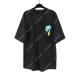 Palm PA 24SS Summer Rainbow PALM Letter Printing Logo T Shirt Boyfriend Gift Loose Oversized Hip Hop Unisex Short Sleeve Lovers Style Tees Angels 2215 NCLK