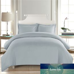 Pure Color White Comforter Bedding Sets Hotel Duvet Cover Set King Size Home Bed Cover Pillow Case Bedroom Decoration Double 286B