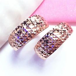 Cluster Rings 585 Purple Gold Classic 14K Rose Gypsophila For Women Opening Light Luxury Atmosphere Engagement Wedding Jewellery