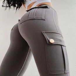 Women's Pants Capris Womens hip lifting exercise long leg gym high waist fitness tight fitting elastic and slim work clothes Q240508