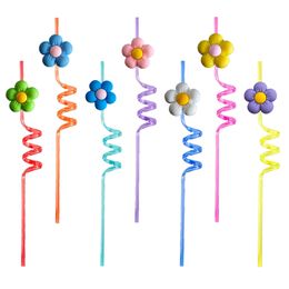 Disposable Plastic Sts Floret Themed Crazy Cartoon Decoration Supplies Birthday Party Favours Drinking Goodie Gifts For Kids Sea Christ Otxry