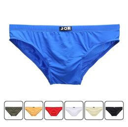 men039s underwear sexy comfortable panty 2019 JQK thin ice silk men briefs shorts slip homme sexy gay panties stereo bag design1033953