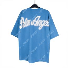 Palm PA 24SS Summer Letter Printing Logo T Shirt Boyfriend Gift Loose Oversized Hip Hop Unisex Short Sleeve Lovers Style Tees Angels 2212 GPW