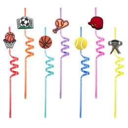 Drinking Sts Ball Themed Crazy Cartoon For Summer Party Favour Sea Favours Christmas Plastic Childrens Reusable St Drop Delivery Ot6Hq