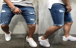 Mens Denim Chino Shorts Super STRETCH Skinny Slim Summer Half Pant Casual Cargo Jeans for Men5471307