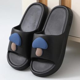 Slippers Summer Women Home Shoes Sandals Cute Cartoon Flip Flops Men Couple's Non-Slip Soft Sole Bathroom