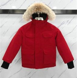 Kids Winter Duck Down Coats with Fur Collar Teenagers Snow Wear Thick Jacket Girls Boys Ski Outerwear Parka 2011035403314