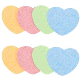 Makeup Sponges 20pcs Compressed Facial Portable Face Cleaning Tools Heart Shape Washing Exfoliating For Women