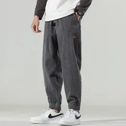 Men's Pants 2024 Spring Corduroy Sweatpants Men Baggy Joggers Fashion Streetwear Casual Harem Plus Size 4XL 5XL