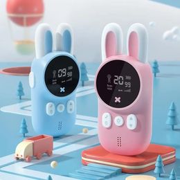 3KM Walkie Toys Gift Mini Talkie Lanyard Transceiver Handheld Range UHF Interphone Radio For Children's Birthday Kids Obrsi