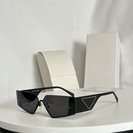Woman designer rectangular sunglasses with acetate Fibre leg half frame and polyamide lenses SPR59 womens and mens luxurious sunglasses Anti-UV