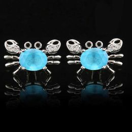 Cuff Links Personalised crab cufflinks mens gifts business banquets office sets accessories buttons fashionable French shirts zircon cufflinks Q240508