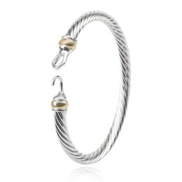 Fashion 5mm Bangle Cable Wire Bracelet U Bangle Silver Wire Exquisite Simple Jewelry Bangle For Women 1939