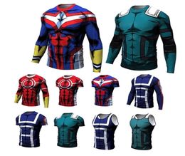 New My Hero Academia Men039s Summer Tshirts Midoriya Izuku 3D Printing School College Style Boku no Hero Academia T Shirt Tops4833684