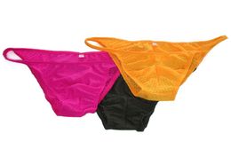 New Mens String Bikini Fashional Panties G3775 Front Pouch Moderate Back Eyelet sport fabric mens underwear8115236