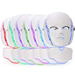 Led Skin Rejuvenation Korean Led Pdt Lighting Colour Mask 7 Colour Neck Face Care Mask Beauty Machine