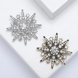Brooches Korean Exquisite Rhinestone Star Brooch Simple Women's Clothing Accessories With Corsage