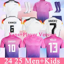 24 25 Germany Soccer Jerseys 2024 2025 European Cup HUMMELS KROOS GNABRY WERNER DRAXLER REUS MULLER GOTZE Men and Kids Kit Fans Player Version Football Shirt Uniform