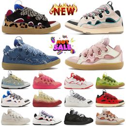 Wholesale Womens Mens Calfskin Rubber Nappa Designer Curb Shoes OG Original Extraordinary Embossed Trainers Luxury Hightops Suede Flat Bottoms Leather Sneakers