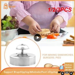 Baking Tools 1/2/3PCS Hamburger Pie Mold Bread Round Stainless Steel Sandwich Cutter BakingStainless Cutting