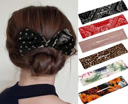 Fashion Print Deft Bun Maker Hair Bands Multicolor Headband Braider Makers Fabric Knotted Hair Braider Tool Hair Accessories6428076