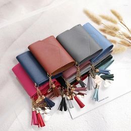 Wallets Mini Tassel Wallet For Women Fashion Hasp Short Bags Purse Female Korean Students Cute Coin Money Bus Card