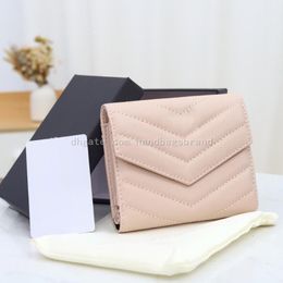 Famous Classic Ladies Wallet Caviar Tri-fold Wallet Luxury Designer Wallet Leather Card Holder Business Credit Card Holder 0655 Size 12 321J