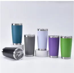 Water Bottles 20oz Car Cup Spray 304 Stainless Steel Double-layer Vacuum Insulation And Cold Ice Cream
