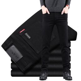 Classic Business casual Jeans men Fashion black Slim Stretch Denim Trousers Male high quality Luxury pants Clothing 240430