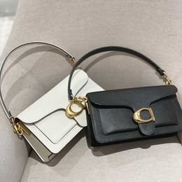 2024 Tabby Designer Messenger Womens Man Bags Tote Handbag Real Leather Baguette Shoulder Mirror Quality Square Crossbody Satchel Fashion Bag