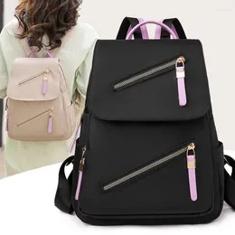 School Bags Fashion Travel Women Backpack Design Bag For Teenage Girl Casual Shoulder Female Nylon Rucksack Black Purse Sac