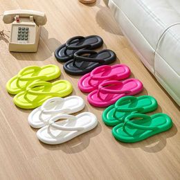 Slippers Comwarm Thick Sole For Women And Men Summer Yoga Mat Outdoor Beach Thong Sandals Shower Non-Slip Soft H240514
