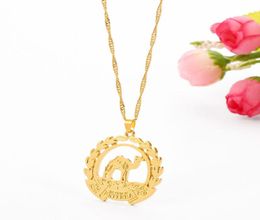 Eritrea Map Flag Pendant Necklaces Chain Women GirlsMap Of Gold Color Jewelry African Necklace Ethiopia7452935