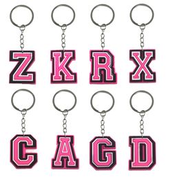 Other Home Decor Pink Letter Keychain For Tags Goodie Bag Stuffer Christmas Gifts Key Pendant Accessories Bags Mini Cute Keyring Class Oteez