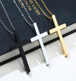 n237 Choose Colour stainless steel Cool mens shiny pendant necklace chain silver Colour / gold/ black for Friend gifts 24''1067622
