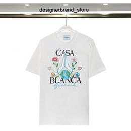 Woens Designer t Shirts Luxe Tshirt Men Casablanca Luxury Tees for Top Oversized Tee Casablanc Shirt Casa Blanca Clothing Fashion Summer Crew Neck Short Sleeve DNN3