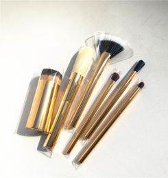 TTSeries Nicol Concilio Brush Set Golden Handle Soft Synthetic Hair 2015 Holiday Collection Beauty makeup brushes Blender3521626