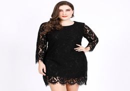 Summer Elegant Dresses Plus Size Jumpsuits and Rompers For Women Slim Overalls Oneck Long Sleeve Lace Romper7699770