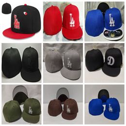 LA letter Baseball caps Sports men Bone women Hip Hop Man Golf Cap casquette gorras Full Closed Fitted Hats