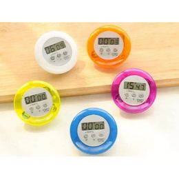 Cooking Mini Helper Kitchen Novelty Digital LCD Round Shape Electronic Count Down Clip Timer Alarm