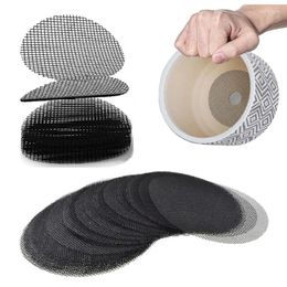 Vases 50PCS Flower Pot Hole Mesh Pad Round Drainage Screens Mat Prevent Soil Loss For Garden Plant Bonsai Bottom Grid Gasket