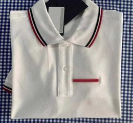 P home Designer Men039s TShirts Ladies Couples Triangle Stripe Letter POLO Shirt Factory Outlet3784976