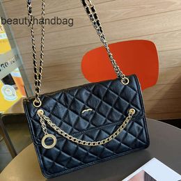Chanells CChanel Chanelllies Women Vintage Coin CC bag Classic Gold Shoulder Large Capacity flap Luxury Handbag Leather Quilted Crossbody Trend Designer Multi Poc