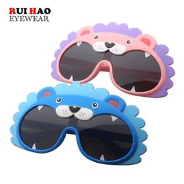 Lion Pattern Sunglasses Kids Sun Glasses Polarised Design Cute Childrens Eyeglasses Games Outdoor Spectacles 0040 240424