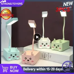 Table Lamps 3PCS Cute Reading Light Random Colour Portable Bright Led Nightlight Usb Powered Cartoon Desk Lamp Night