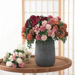 Decorative Flowers Artificial Hydrangea Bridal Bouquet Accessories Clearance Christmas Wreath Scrapbooking Vase For Home Wedding Decoration