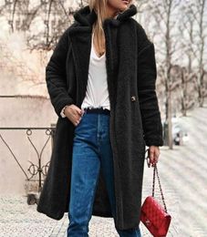 Fluffy Long Faux Fur Coat Women Thicken Winter fake fur streetwear Black Coat Female Fashion Streetwear Cardigan Outerwear3677252