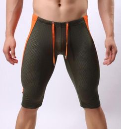 Running Shorts Mens Tight Mesh Breathable Sports Gym Training Bodybuilding Bike Male Short Pants Compression Jogging Shorts11060952